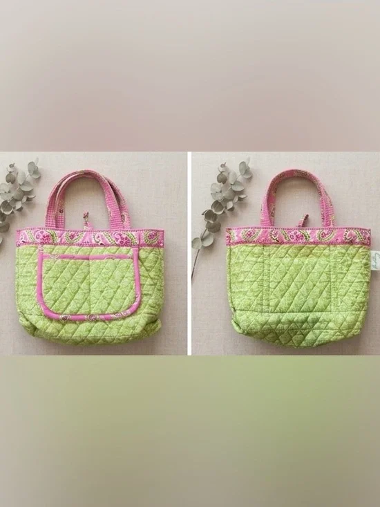 🌸 RETIRED Vera Bradley Sittin’ Pretty Mini Quilted Toggle Tote Bag 🌸 - Picture 3 of 3